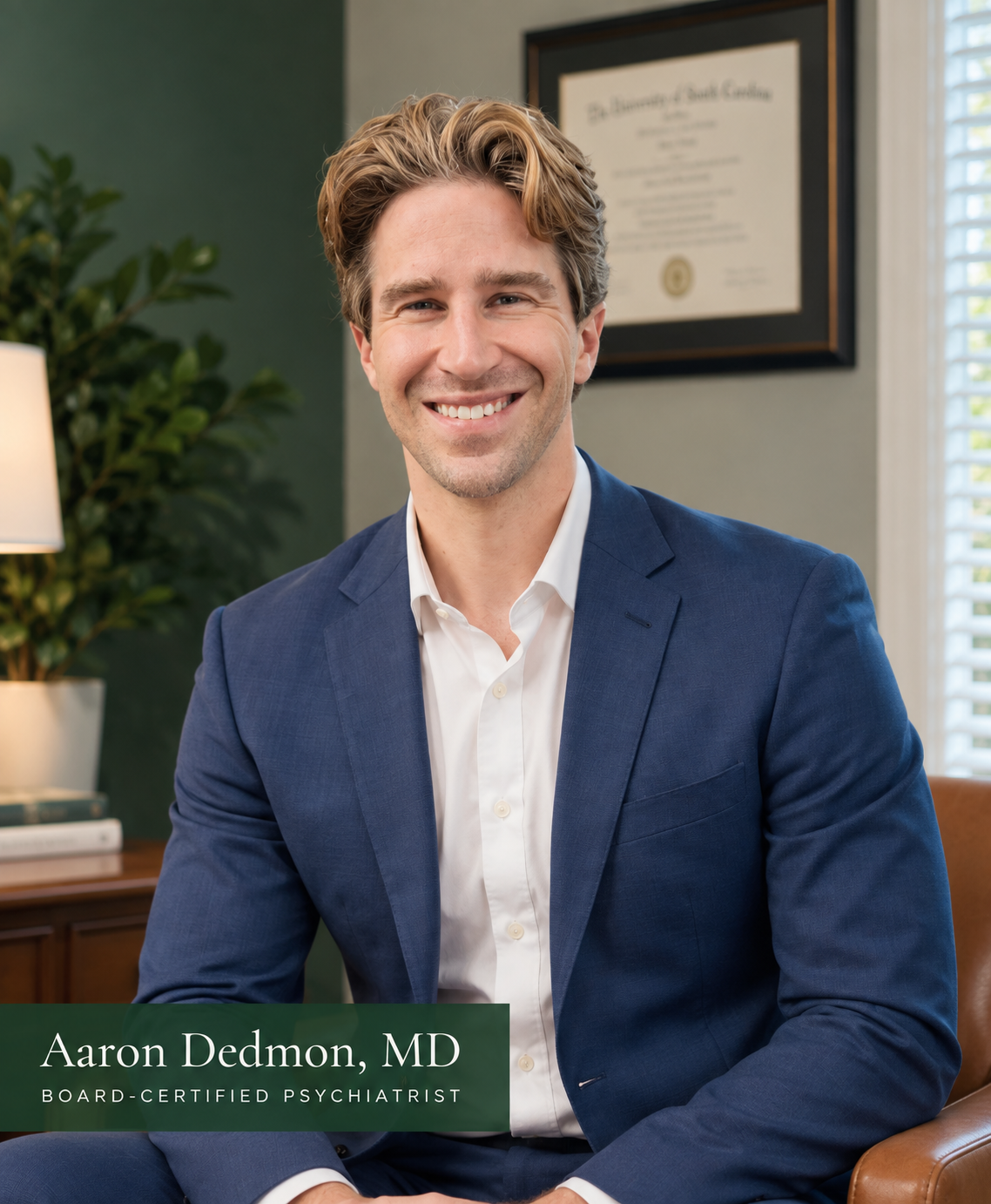 Aaron Dedmon, MD, psychiatrist at Psychiatry of Greenville
